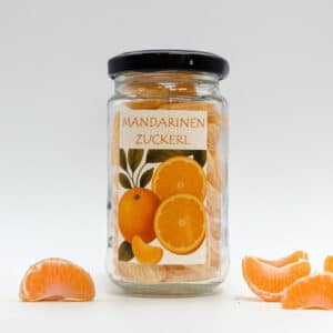 Mandarinen Zuckerl im Glas – Bonbons mit fruchtiger Mandarinen-Note