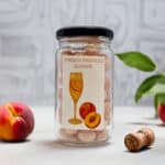 Pfirsich Prosecco Zuckerl im Glas – fruchtige Bonbons mit Pfirsich & Prosecco